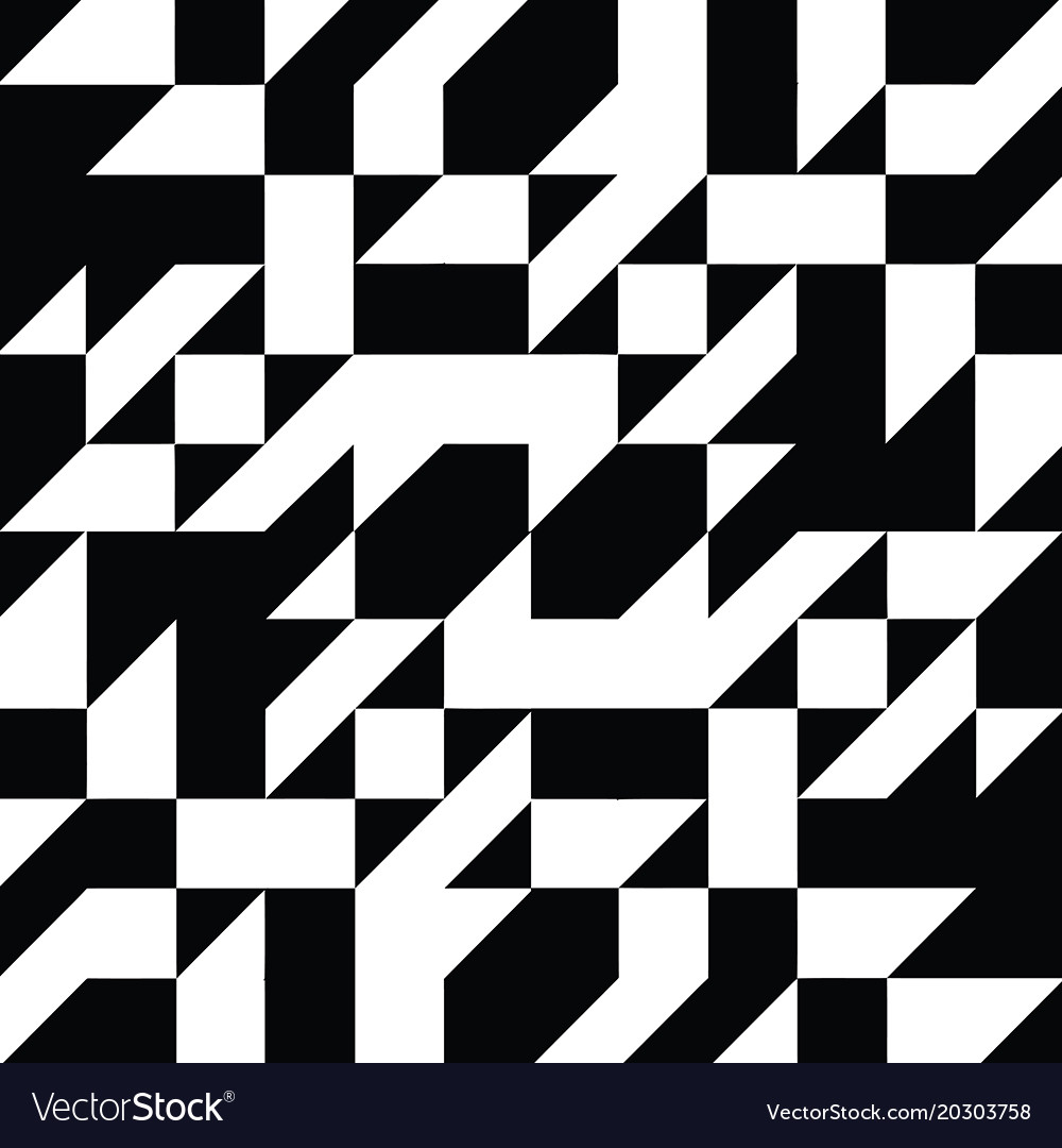 black and white geometric shapes