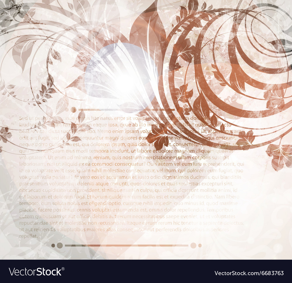 Abstract vintage background with autumn leaves