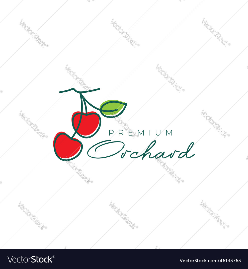 Fresh fruit red orchard sweet lines art abstract