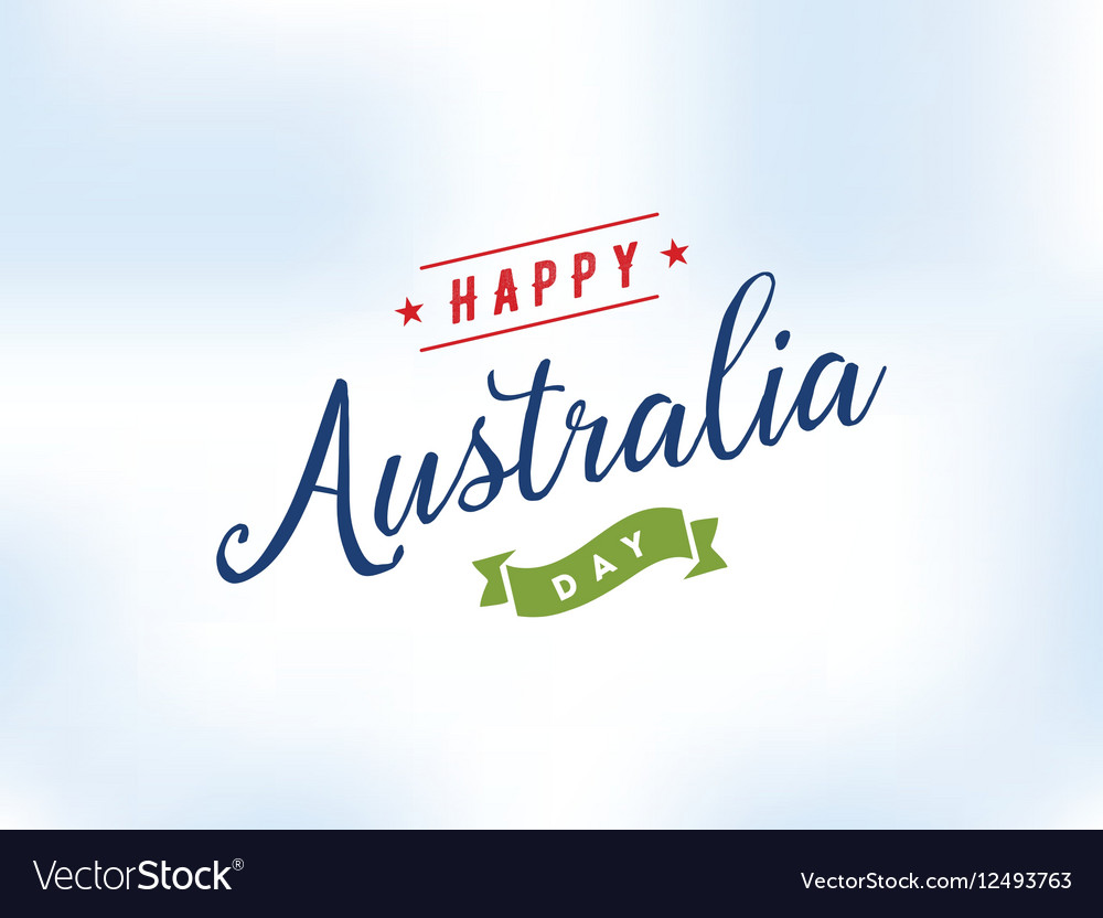 Happy australia day design