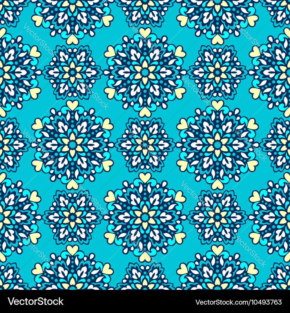 Seamless background with abstract ethnic pattern Vector Image