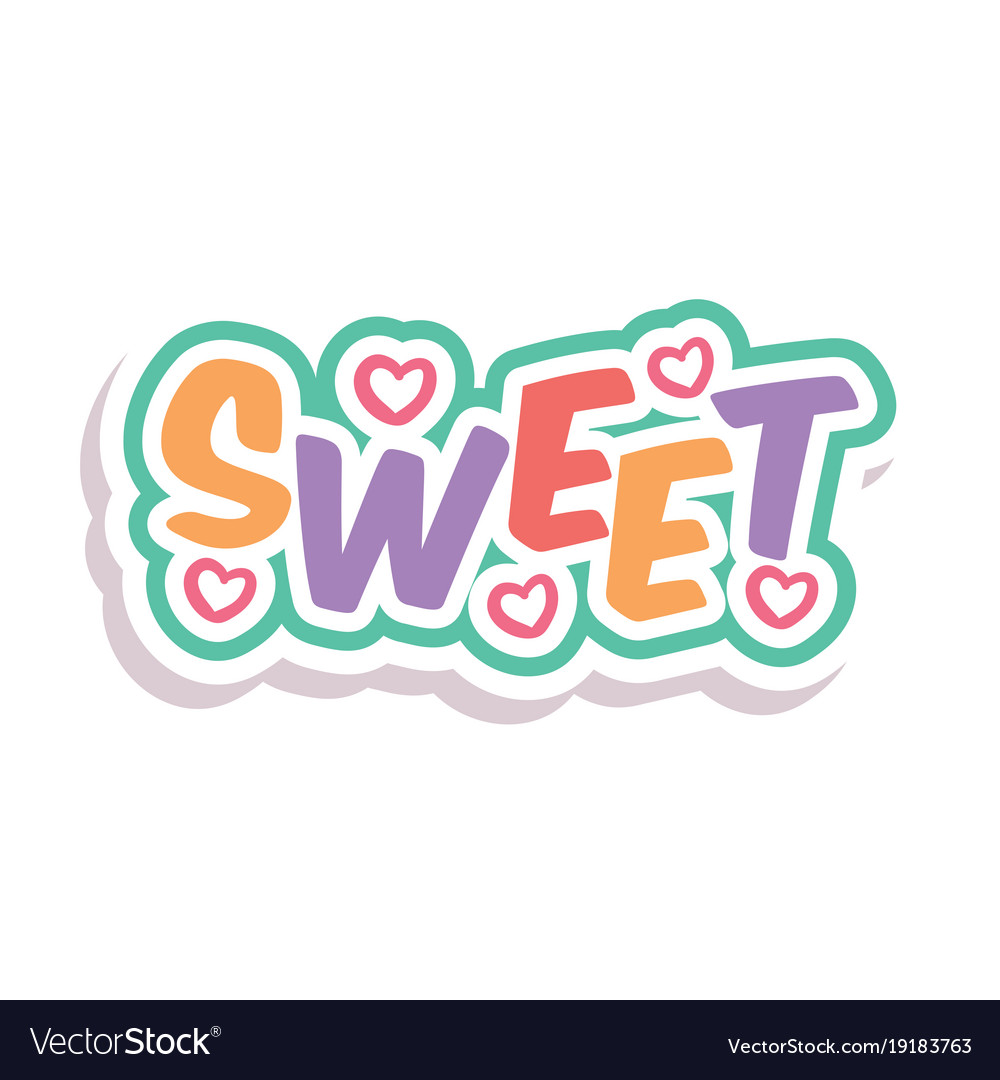 word-text-rainbow-sweet-image-royalty-free-vector-image