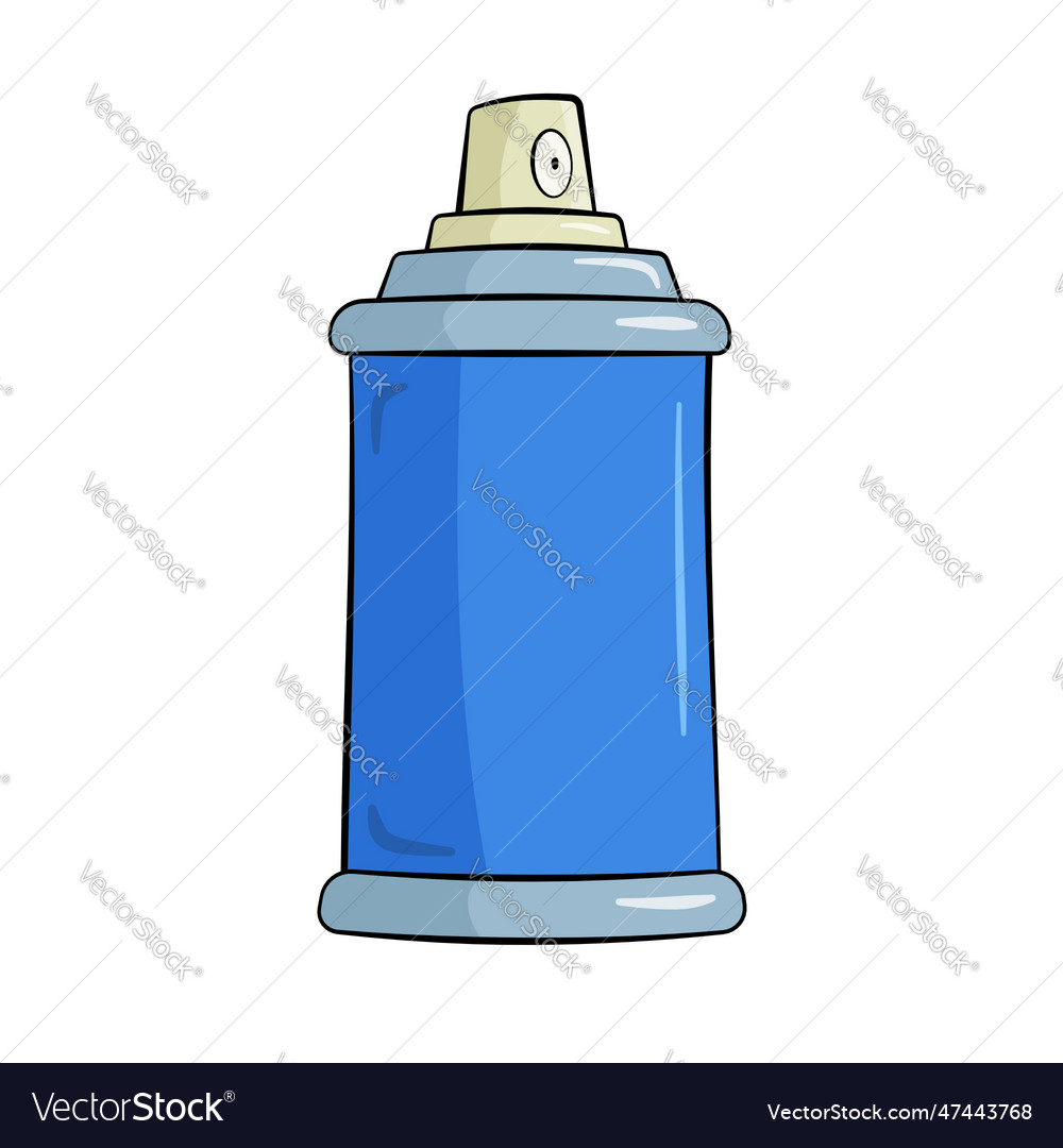 Blue spray can Royalty Free Vector Image - VectorStock