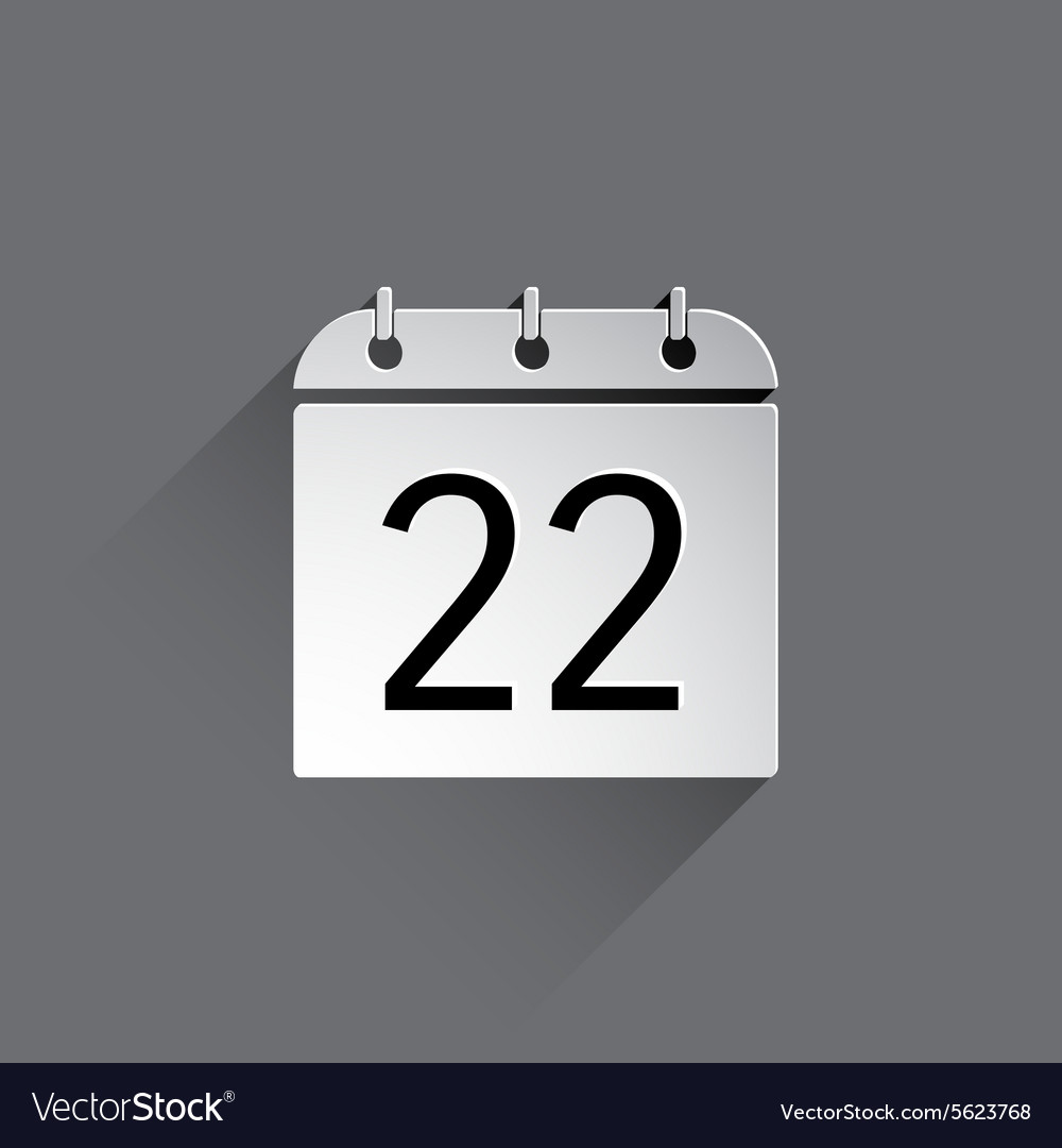 Flat calendar icon