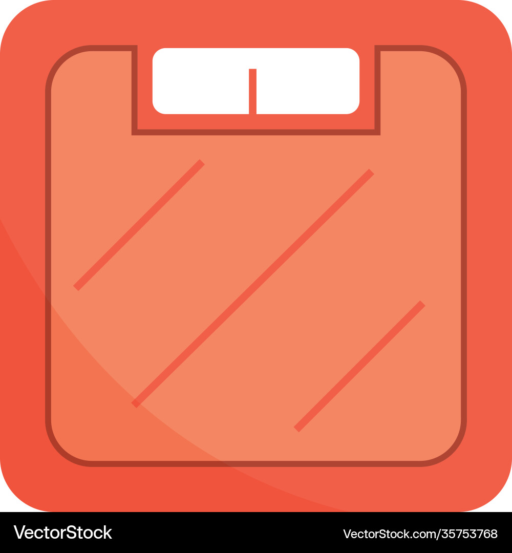 Gym equipment weight scale in flat style Vector Image
