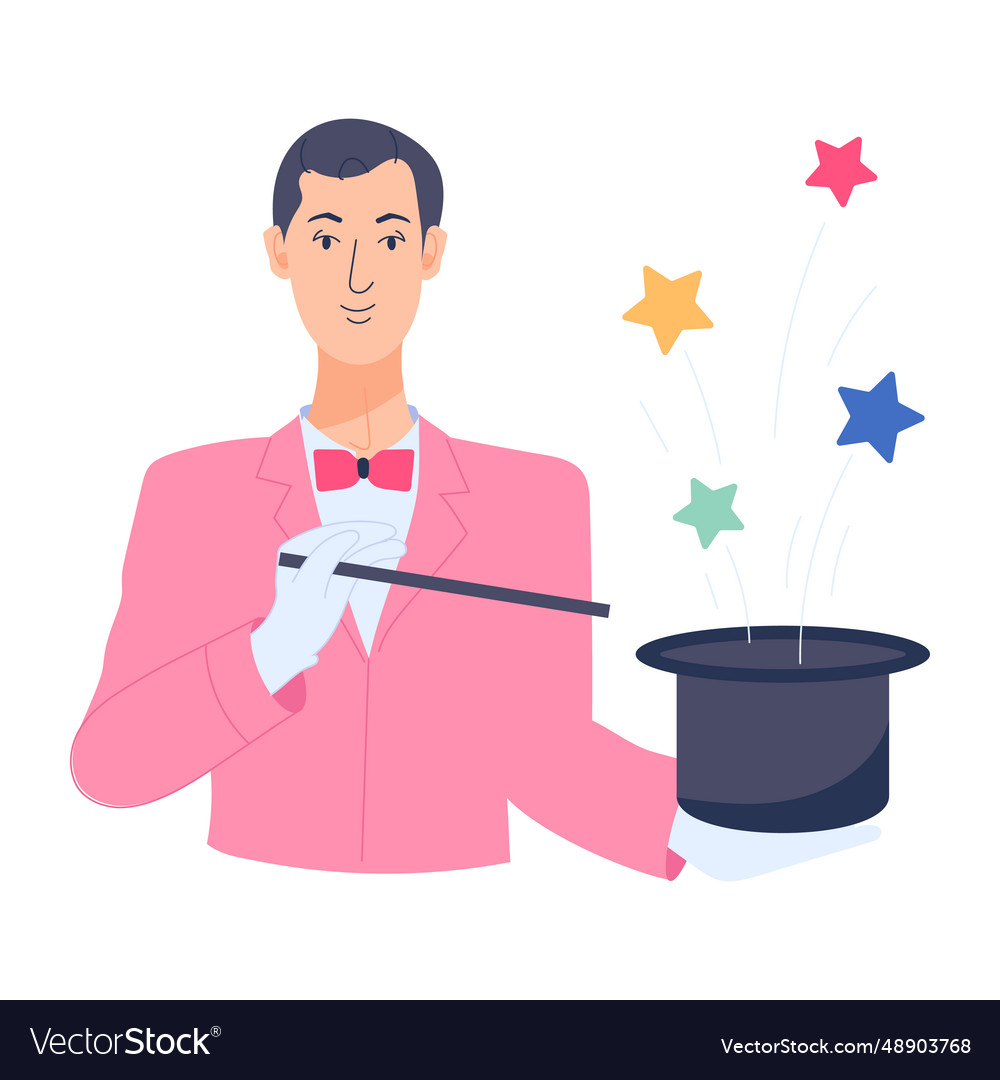 Magician hat Royalty Free Vector Image - VectorStock