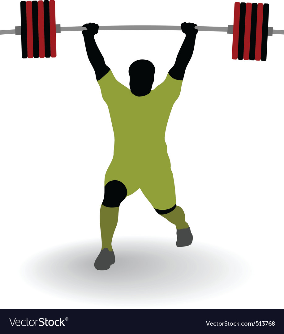 Weightlifting Royalty Free Vector Image - VectorStock