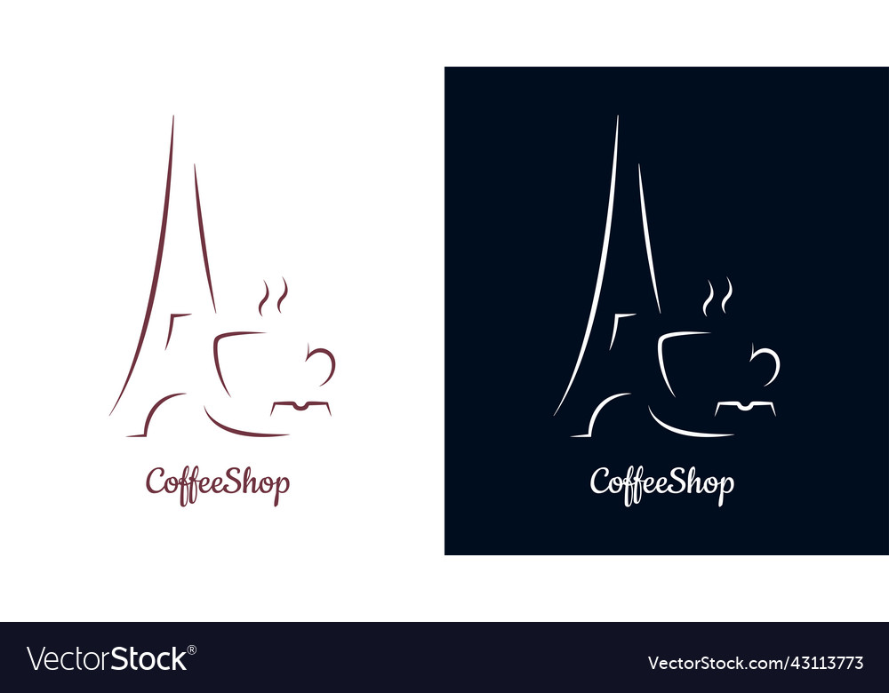 Coffee chocolate logo design concept