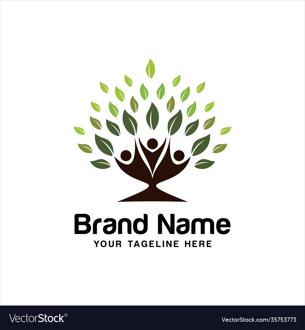 Human tree logo templates