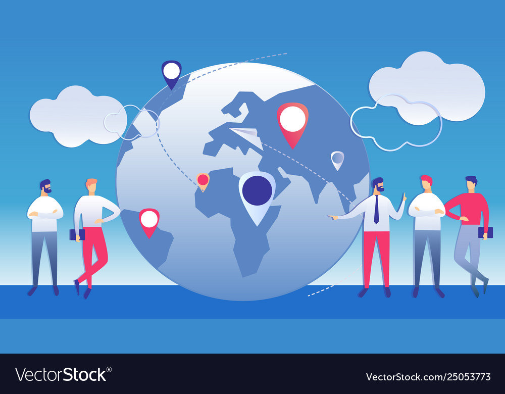 International management business Royalty Free Vector Image