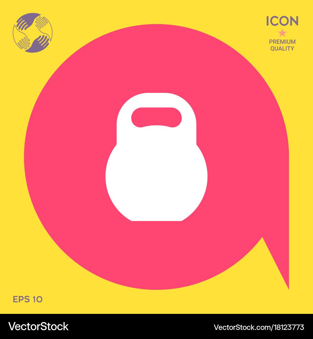 Kettlebell icon Royalty Free Vector Image - VectorStock