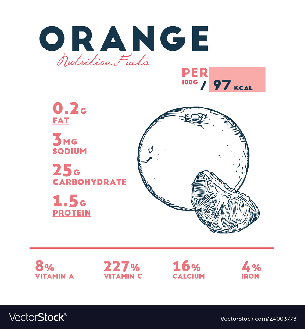 nutrition-facts-of-orange-royalty-free-vector-image