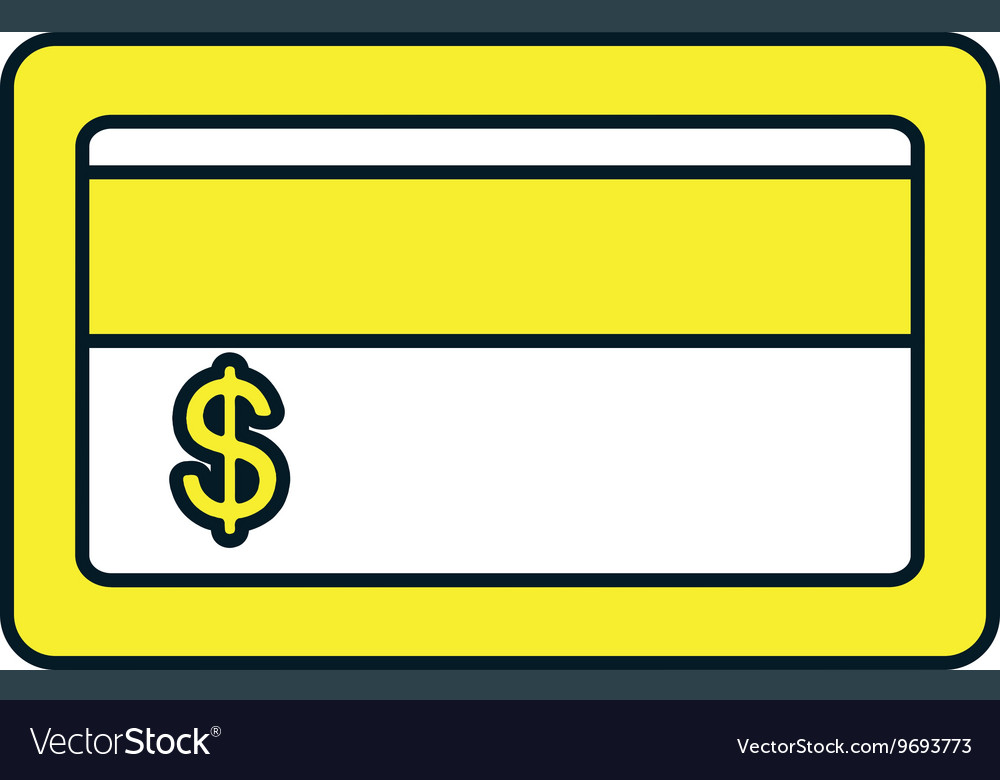 Plastic money isolated flat icon