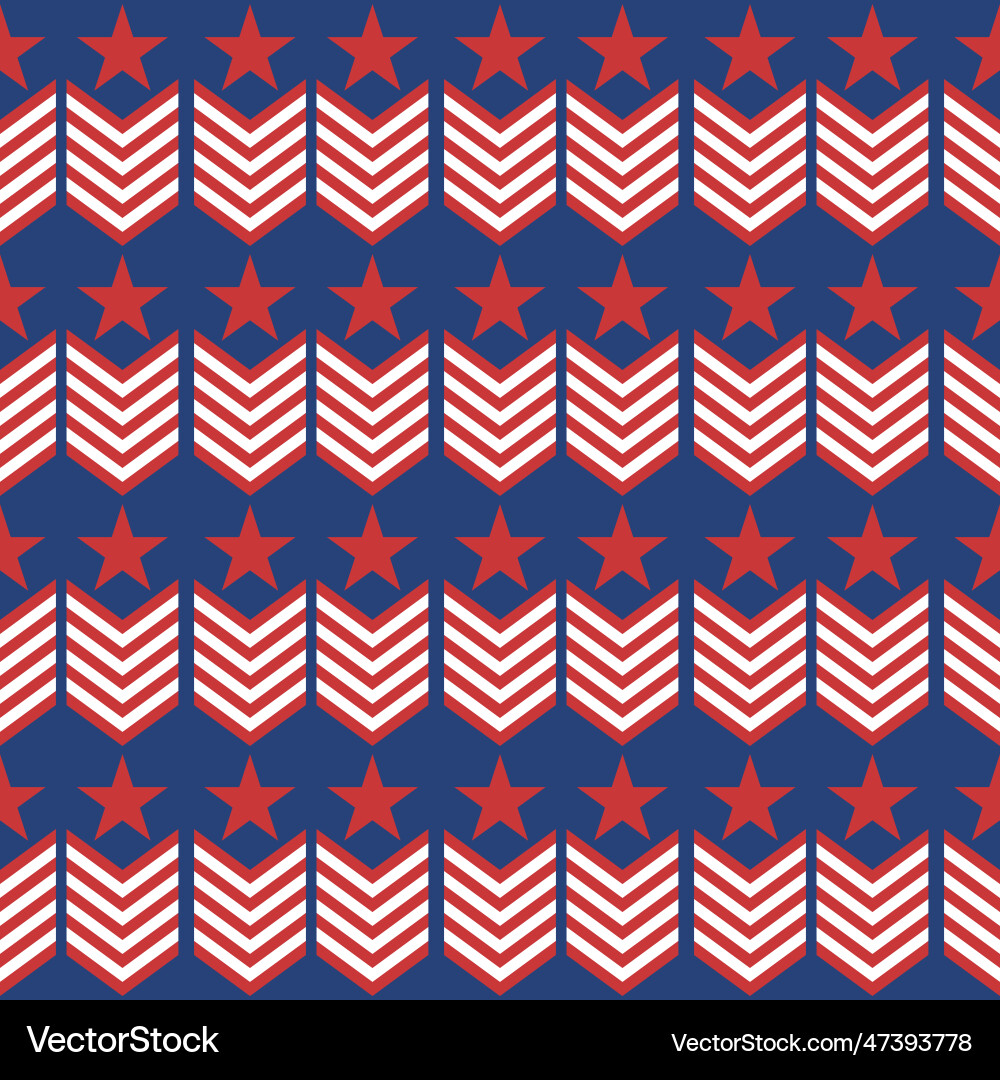 Seamless pattern with usa flag Royalty Free Vector Image