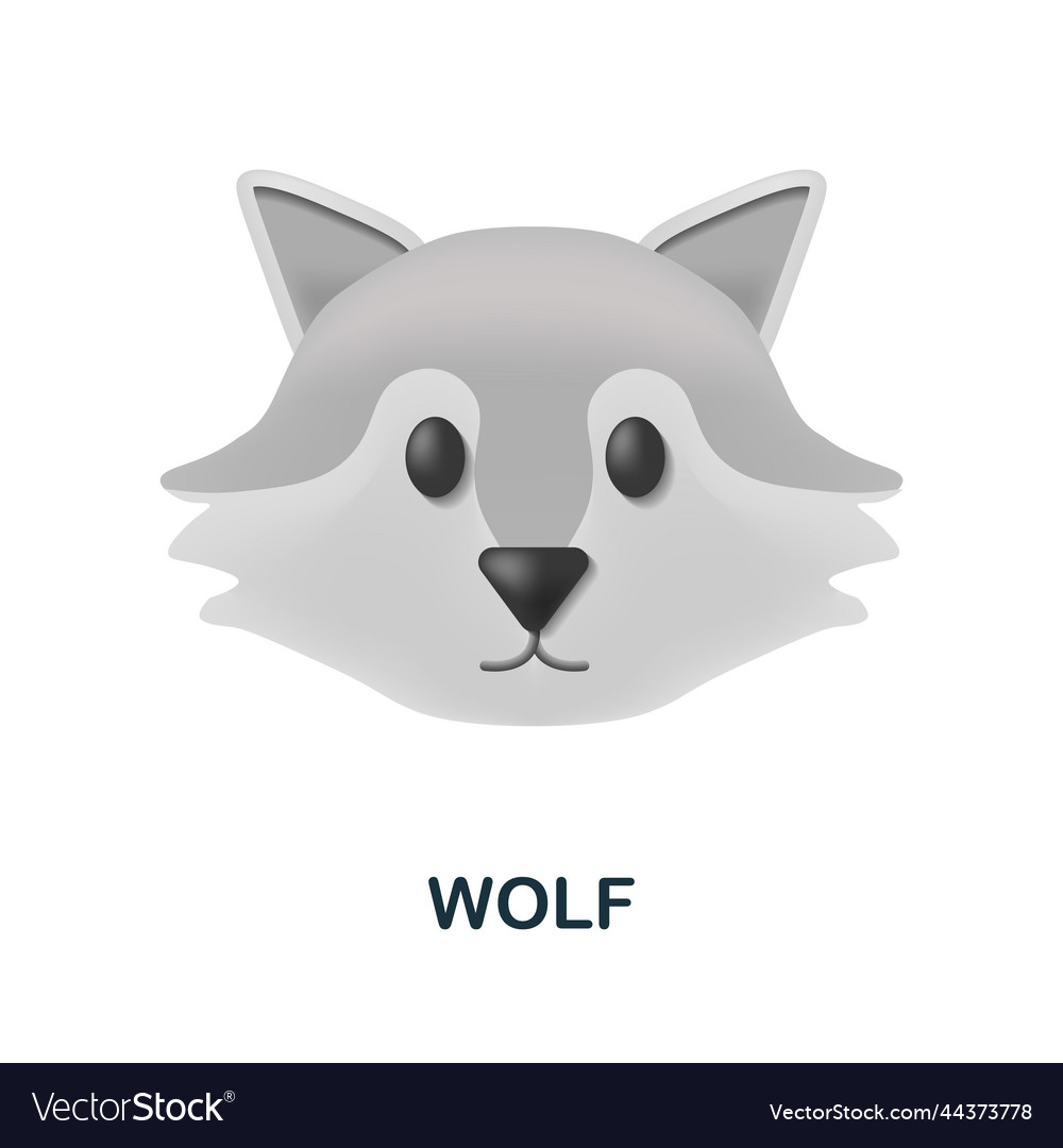 Wolf Ikone 3d aus Tierkopf Sammlung kreativ