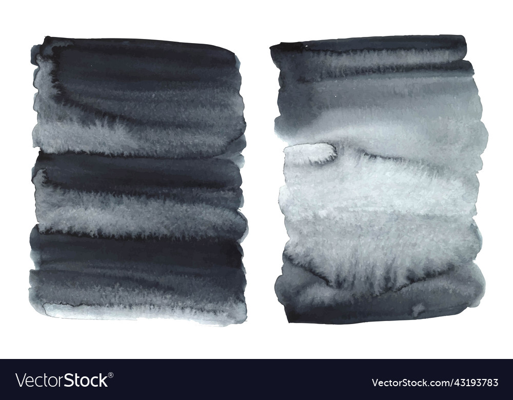 Black grey paint ink grunge dirty brush vector image Black grey paint ink grunge dirty brush