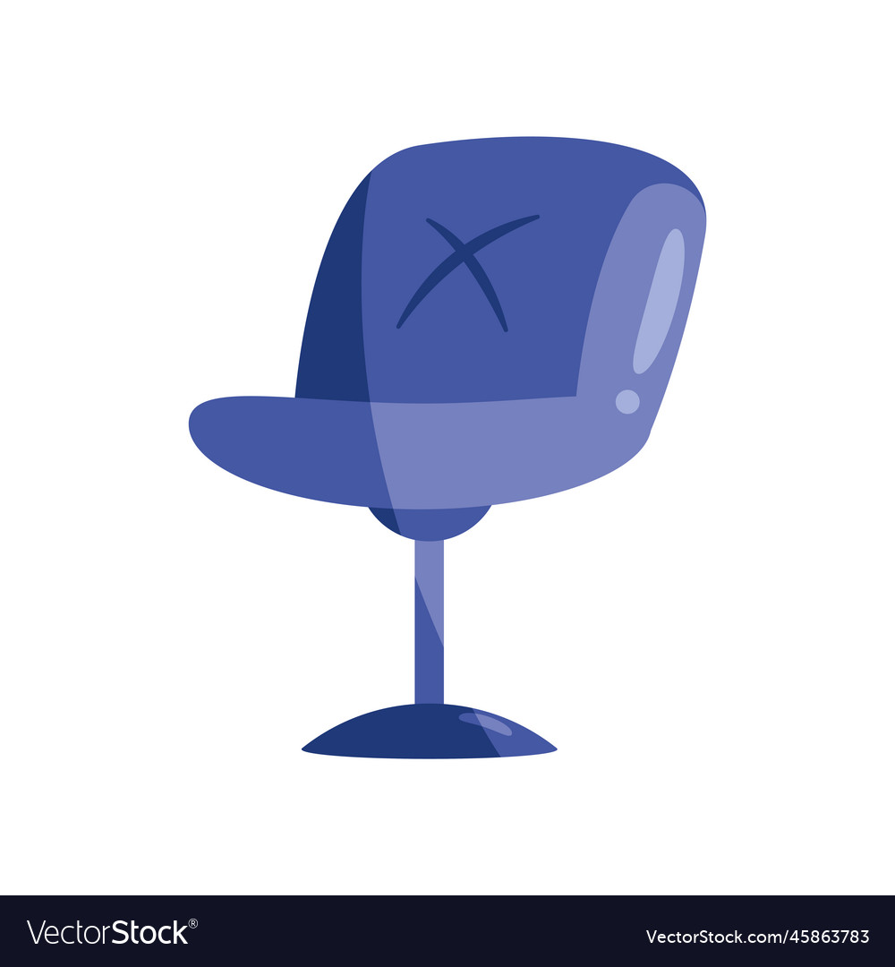 Blue office chair