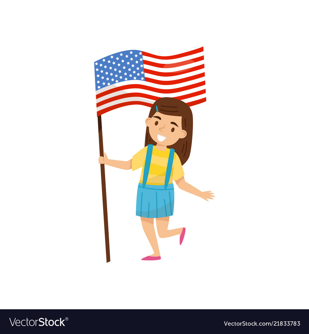 girl-holding-national-flag-of-united-states-vector-image