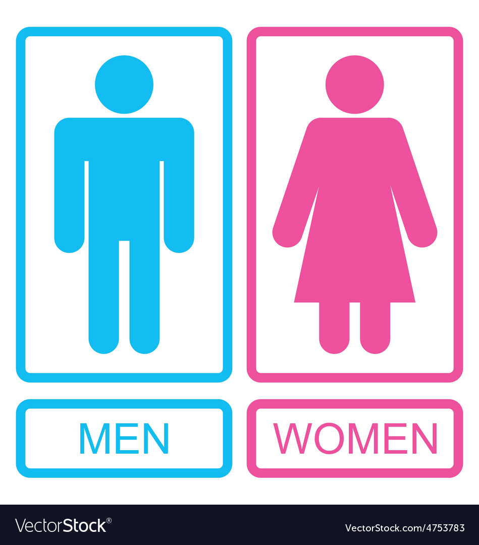 Male and Female Icons Royalty Free Vector Image