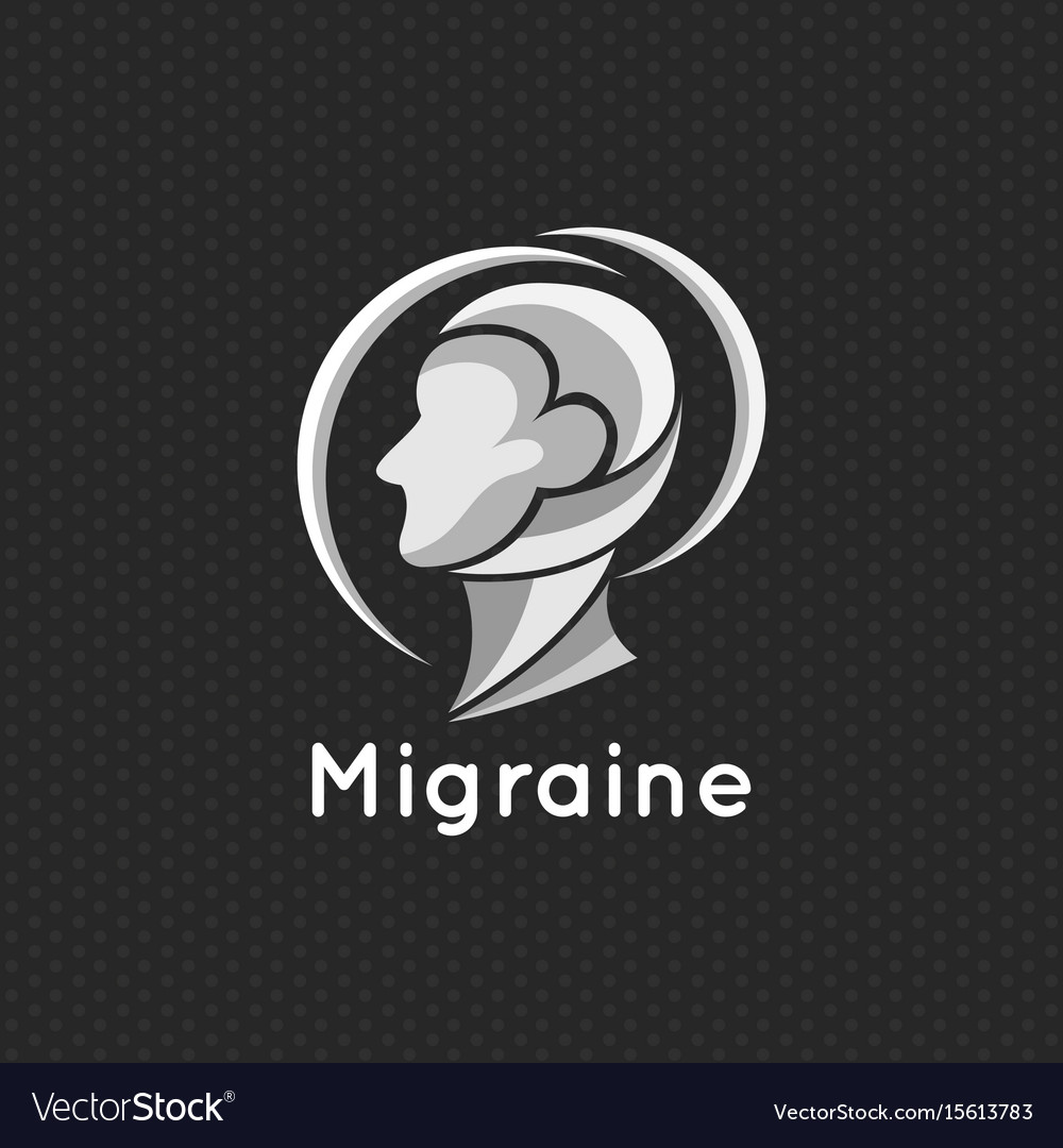 Migraine logo icon concept