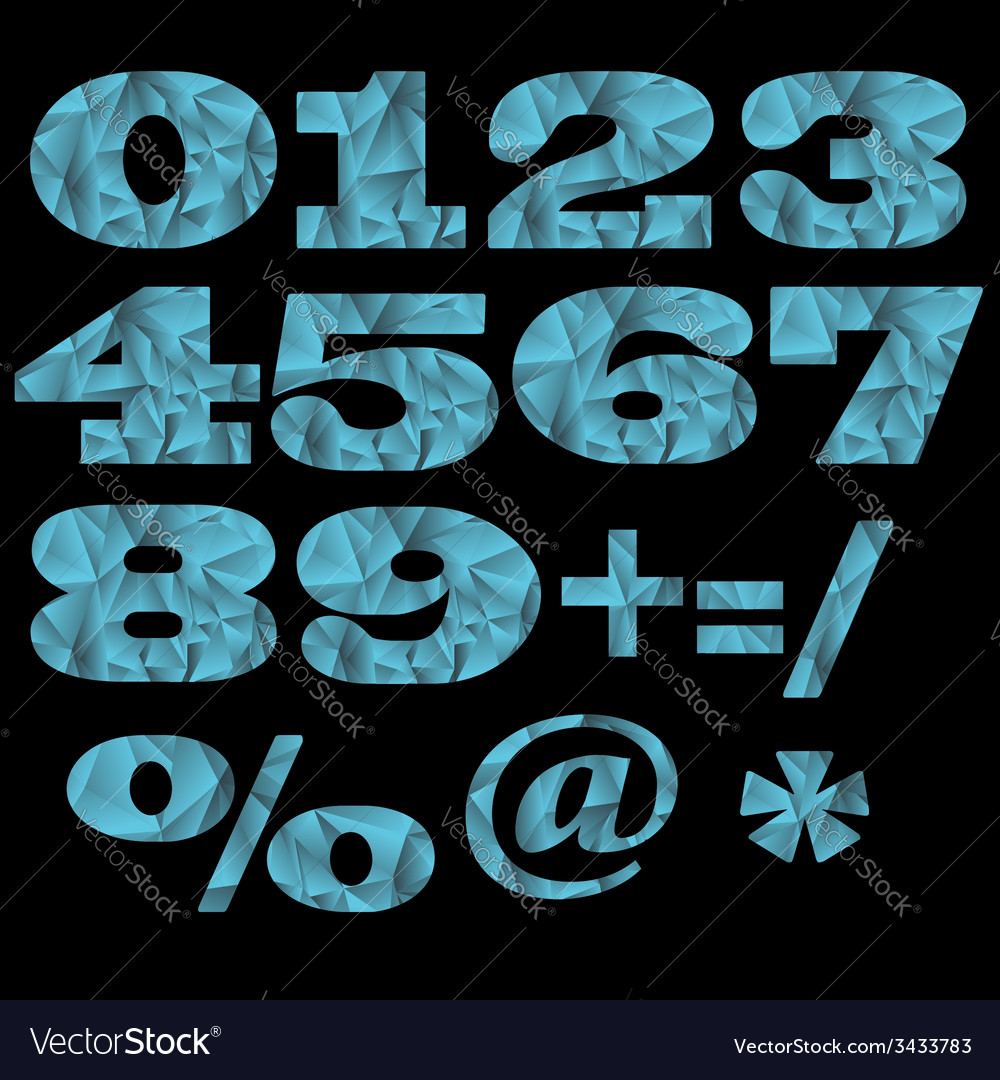Numbers Royalty Free Vector Image - VectorStock