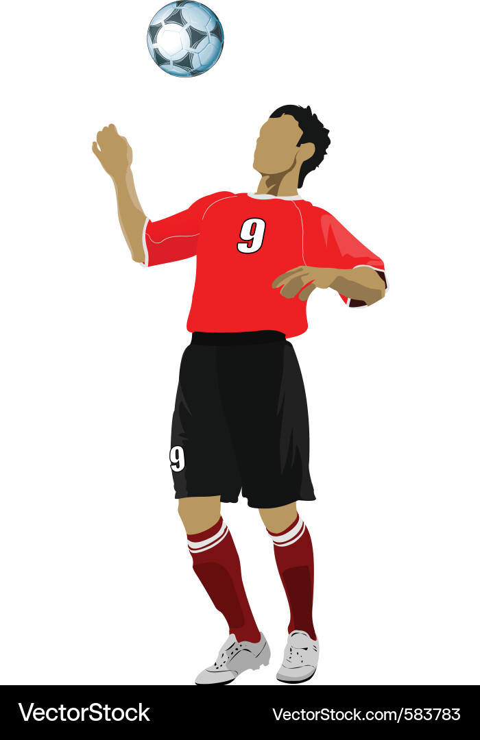 Soccer player Royalty Free Vector Image - VectorStock