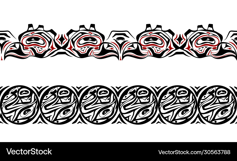 Abstract background native north american set Vector Image