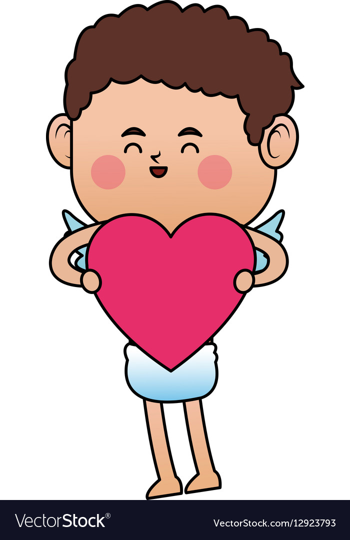 Baby cupid cartoon icon