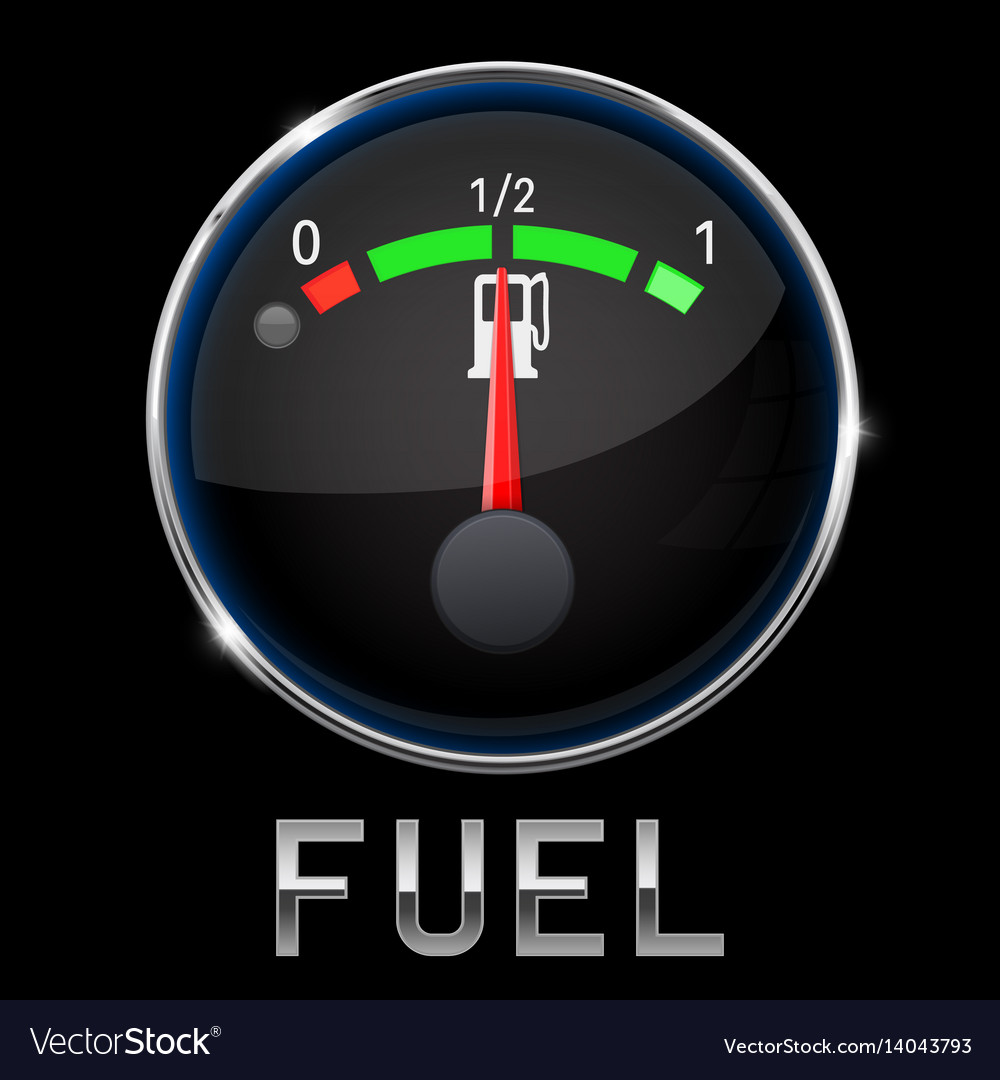Car engine temperature black gauge normal Vector Image