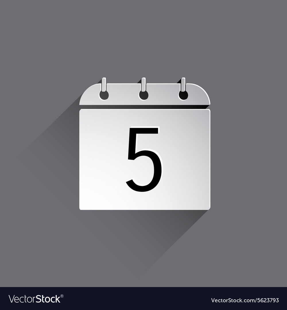 Flat calendar icon