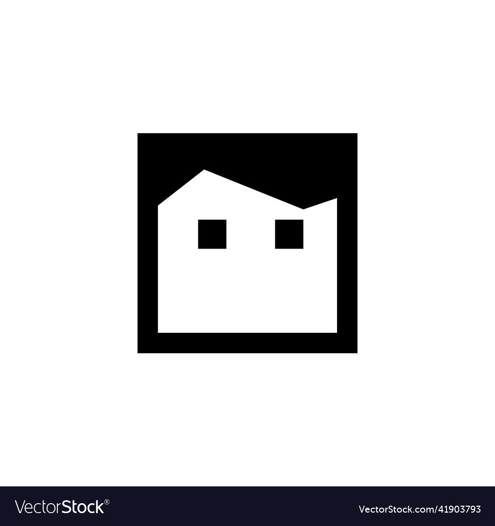 Graphic human face icon square boy