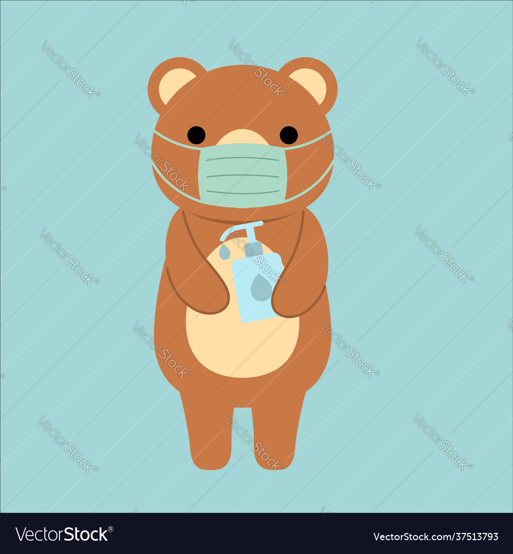 Isolated animal with mask