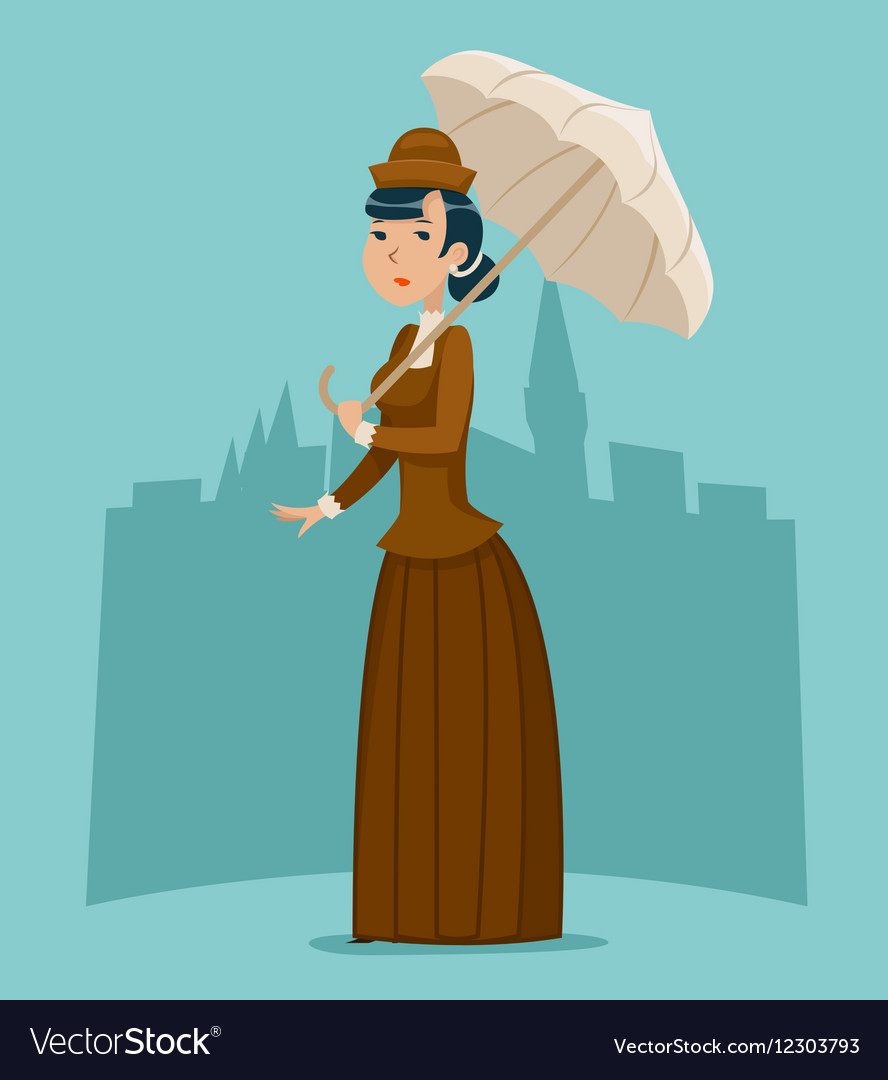 Victorian Woman Illustration