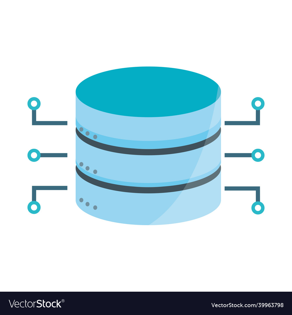 Datacenter server rack Royalty Free Vector Image