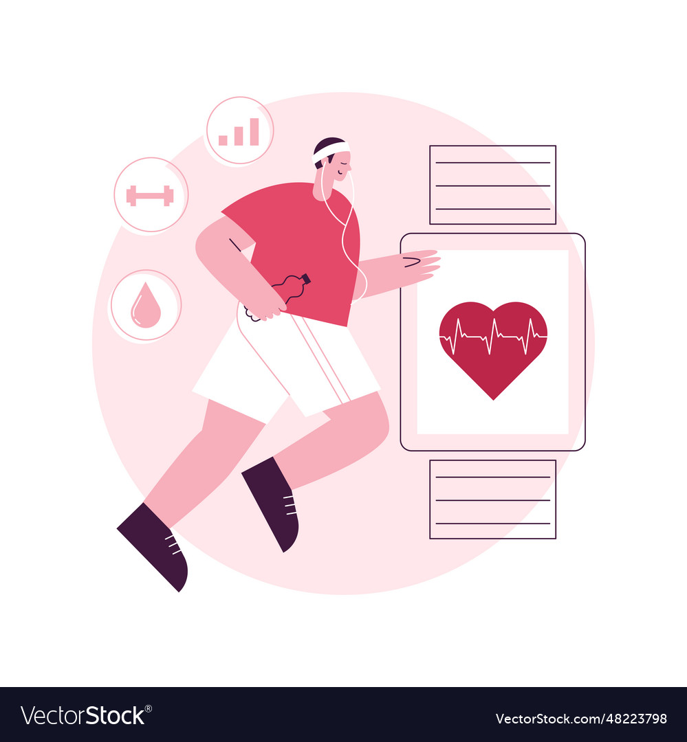 Healthcare trackers wearables and sensors abstract