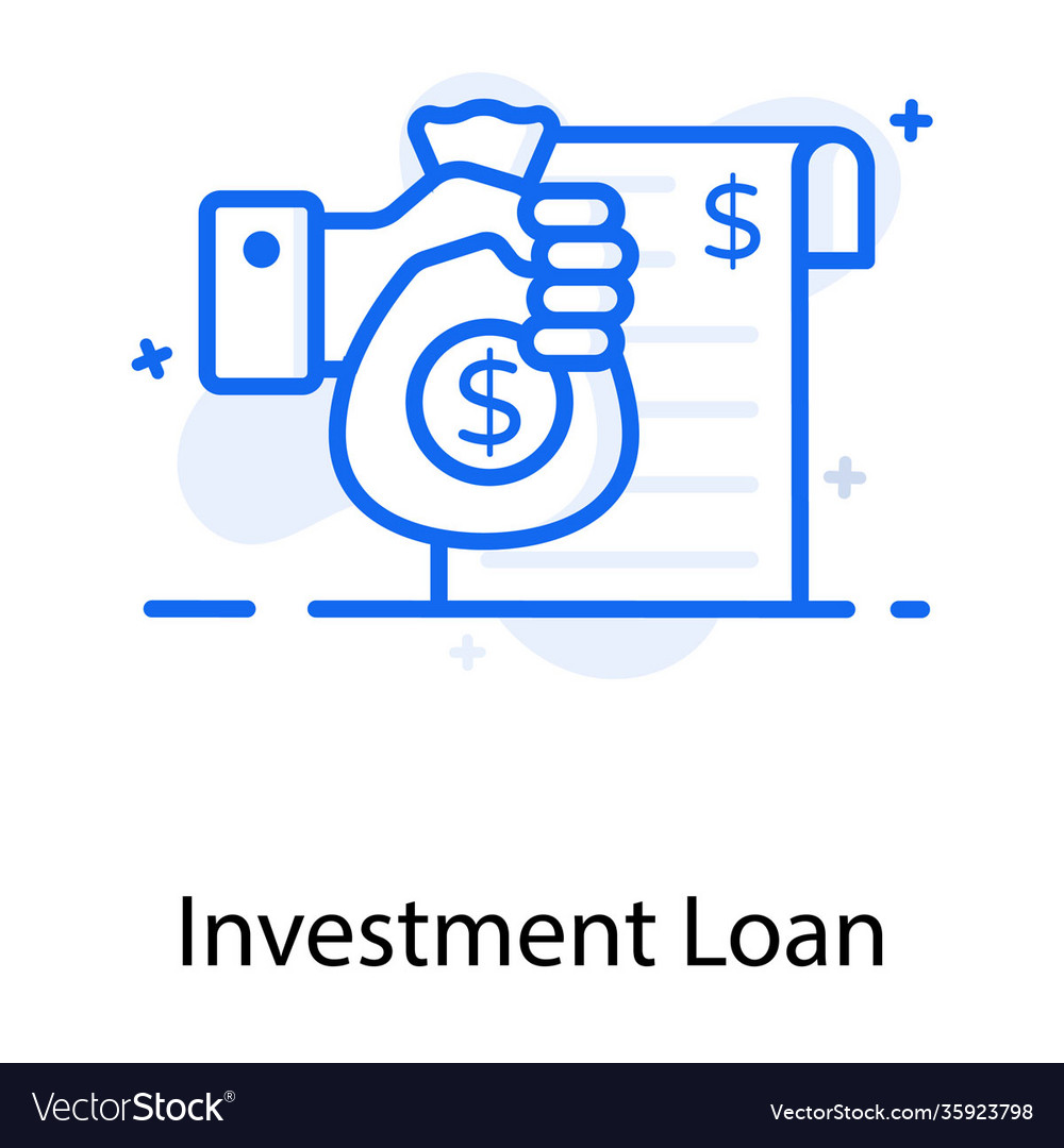 Investment loan Royalty Free Vector Image - VectorStock