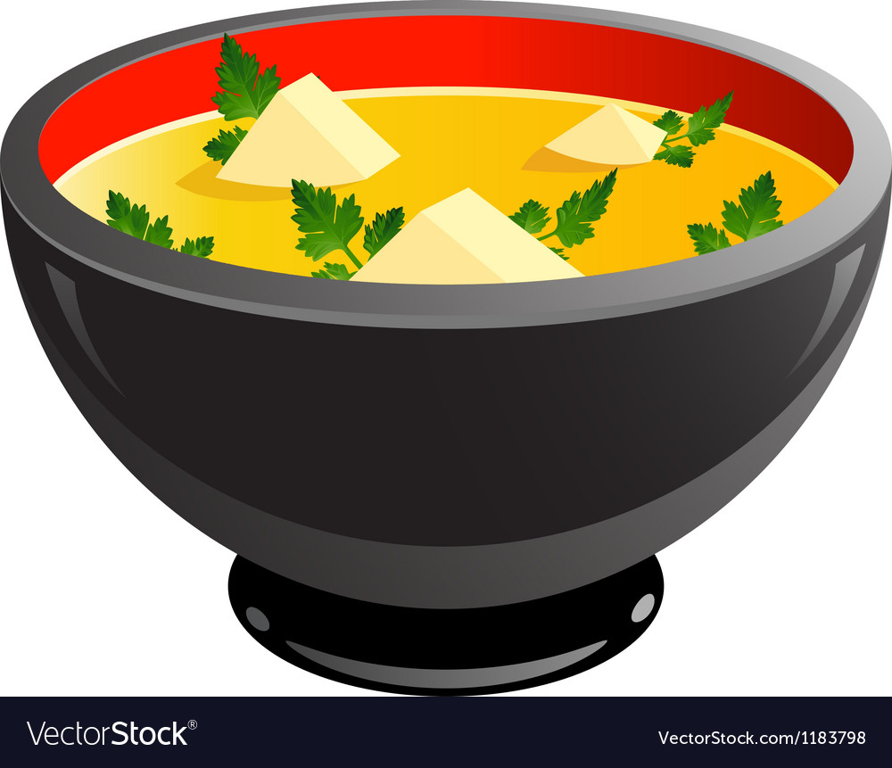 Miso Soup Royalty Free Vector Image VectorStock