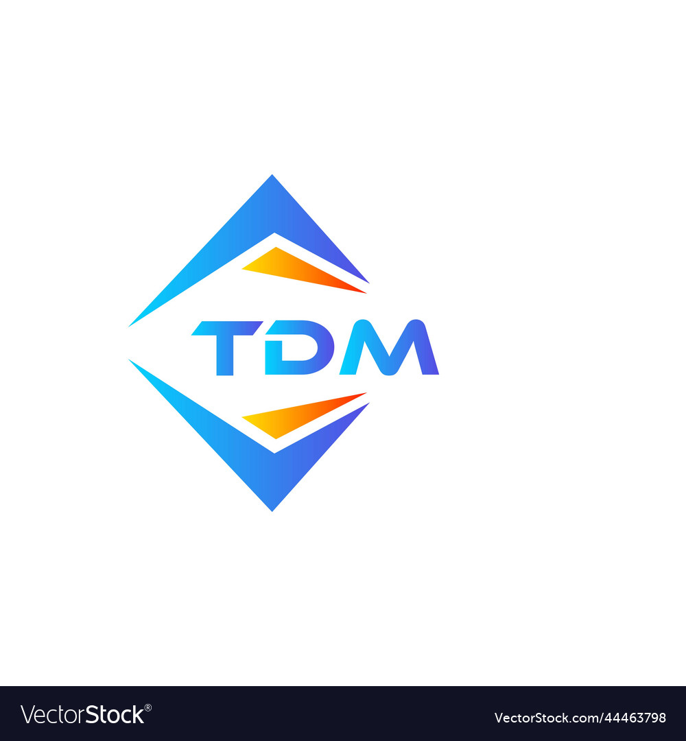 Tdm abstract technology logo design on white Vector Image