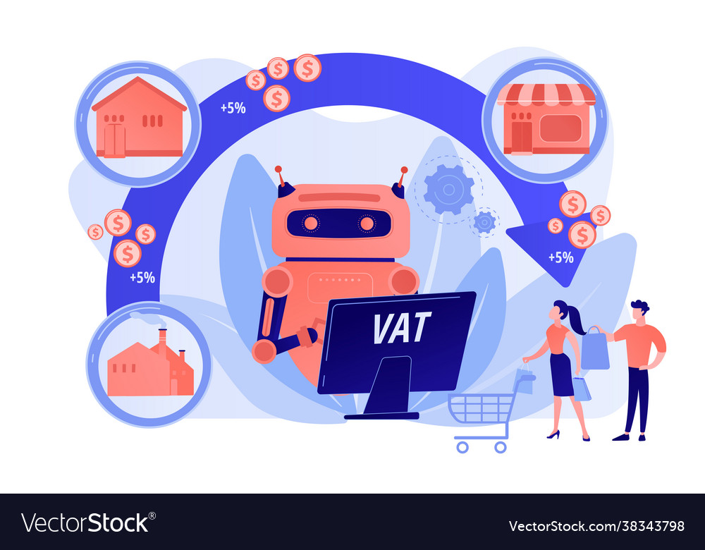 Value added tax system concept