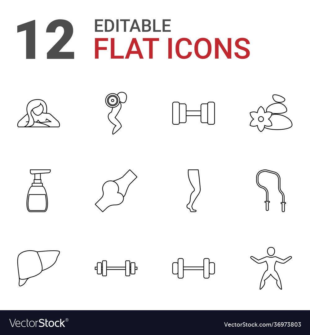 12 body icons