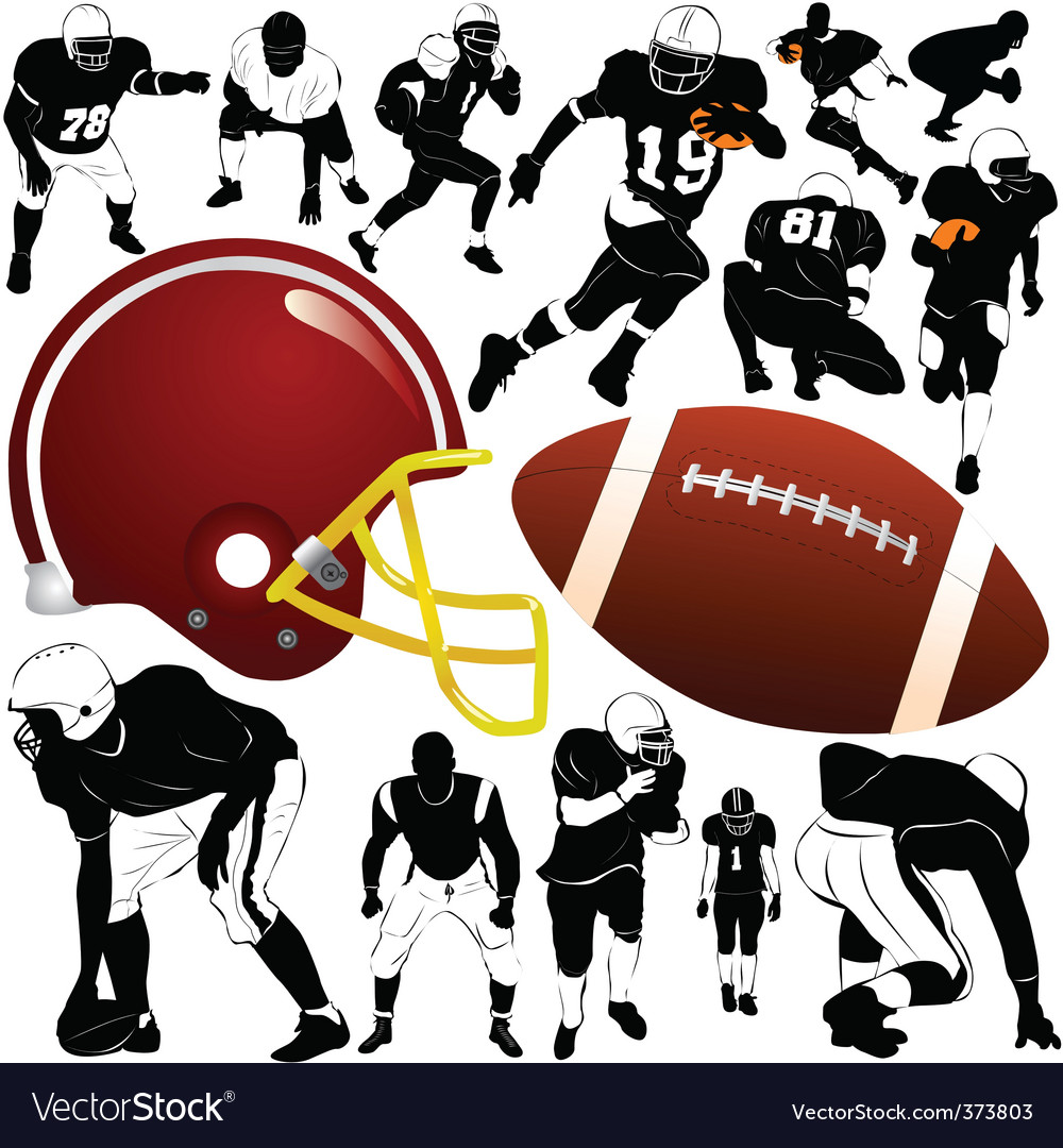 American football Royalty Free Vector Image - VectorStock