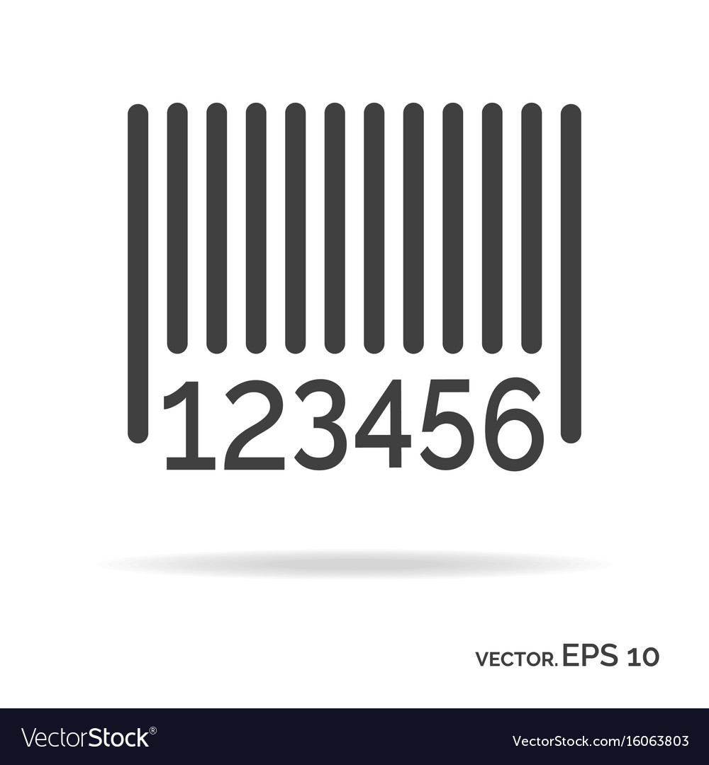 barcode outline icon black color royalty free vector image