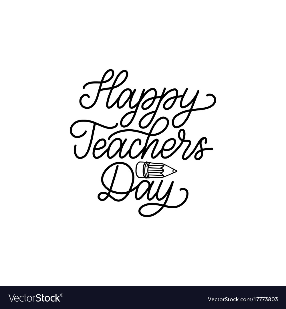 World Teachers Day Celebration Happy Teachers Stock Vector (Royalty Free)  2352654541 | Shutterstock