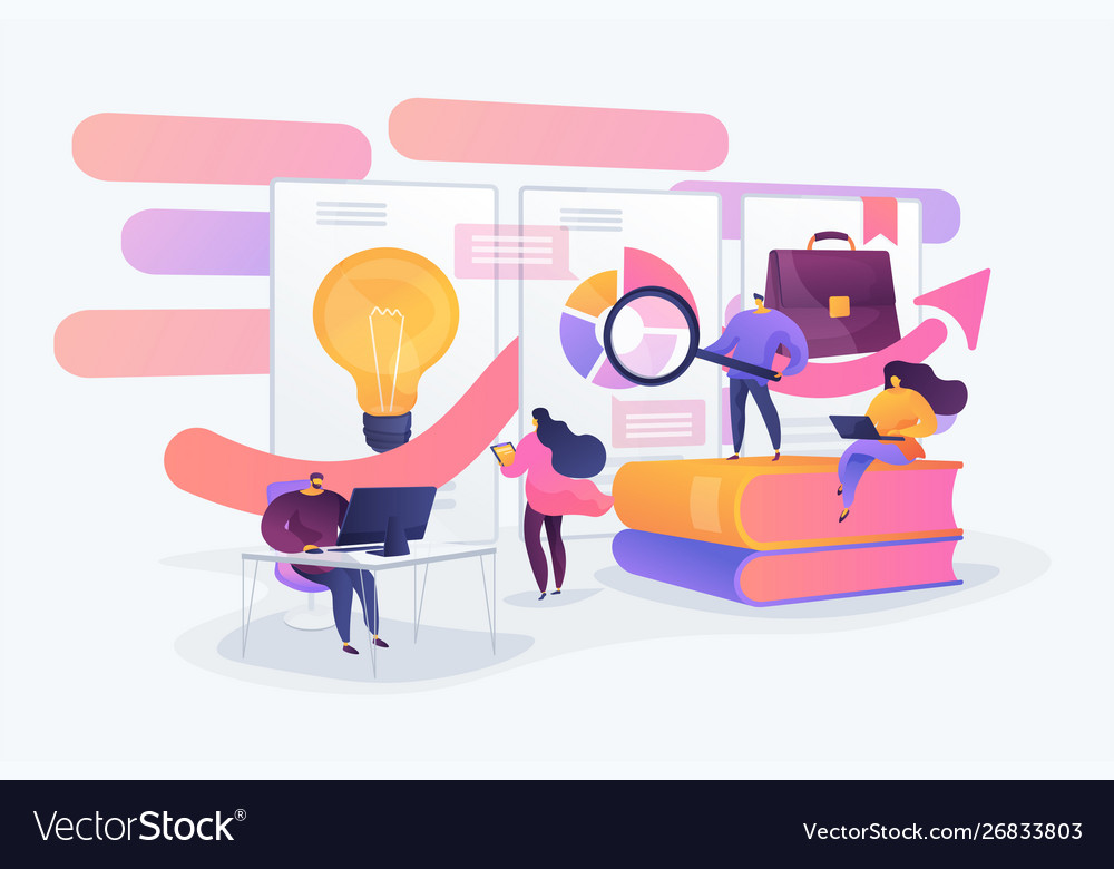 Workflow concept Royalty Free Vector Image - VectorStock