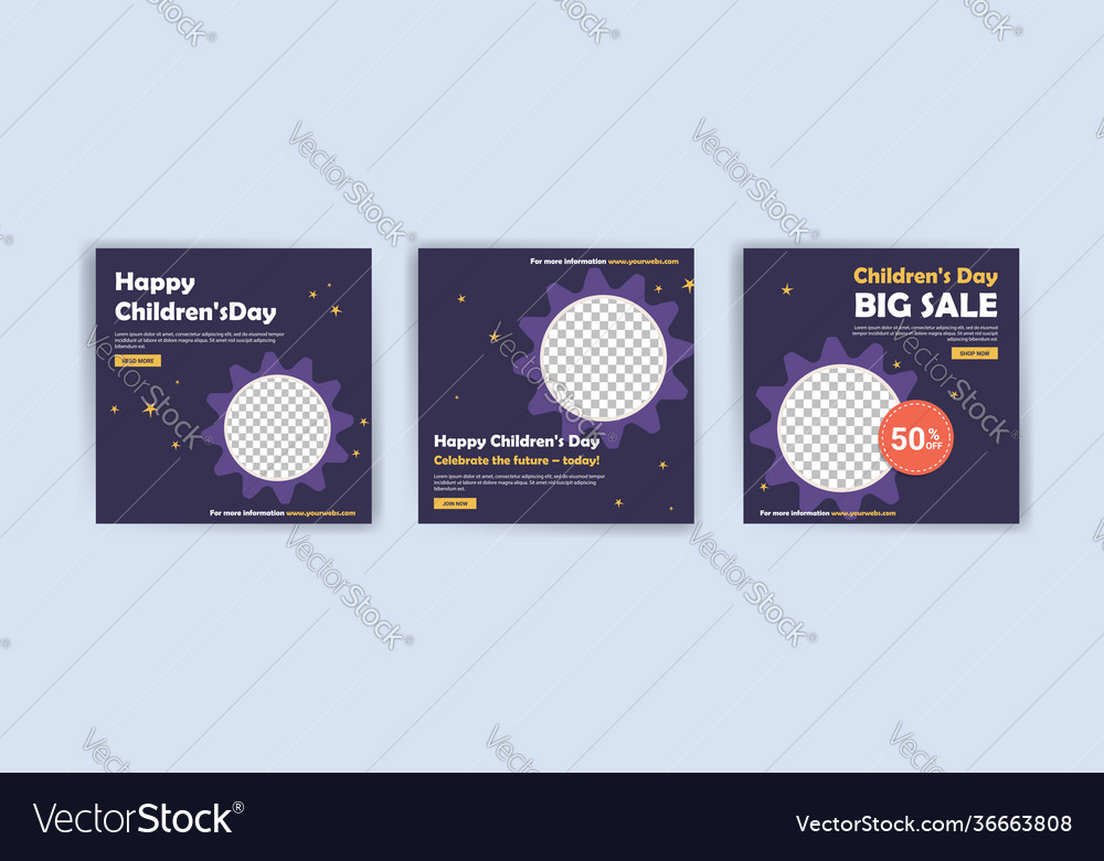 Children day banner template