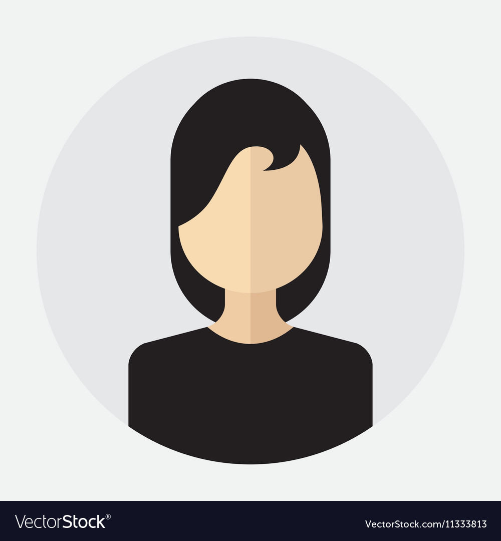 Premium Vector  Female avatar flat icon design vector illustration