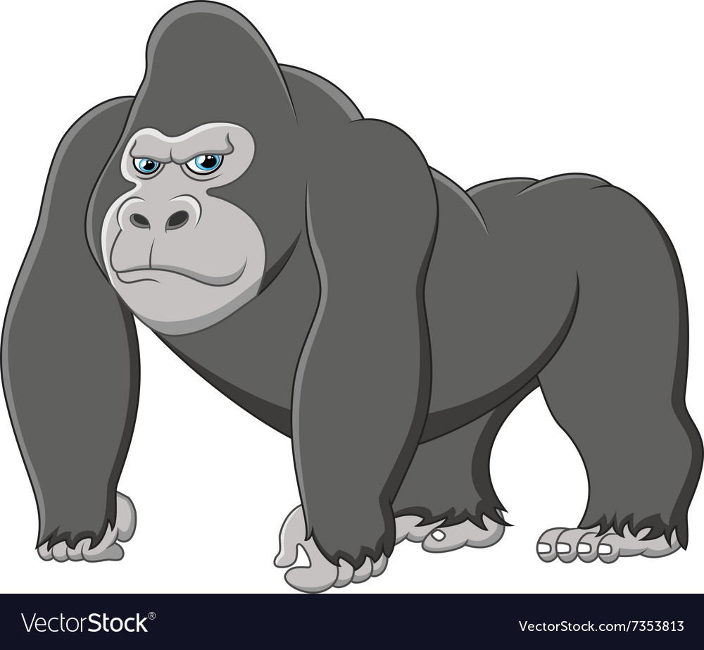 gorilla drawing cartoon