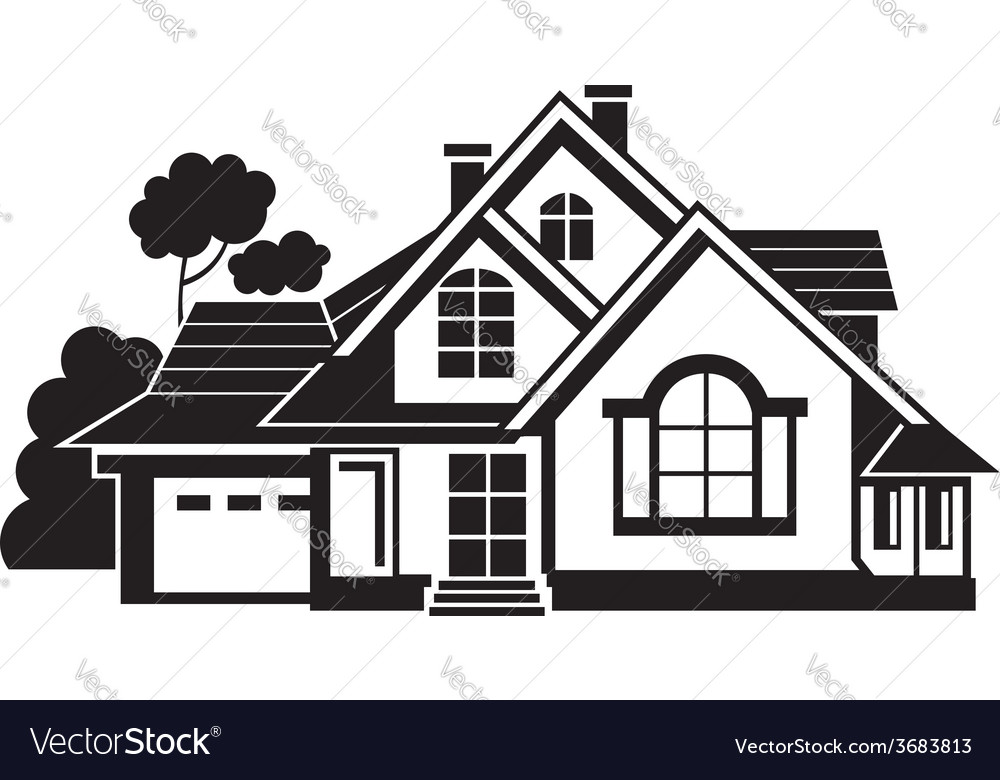 Download Private house Royalty Free Vector Image - VectorStock