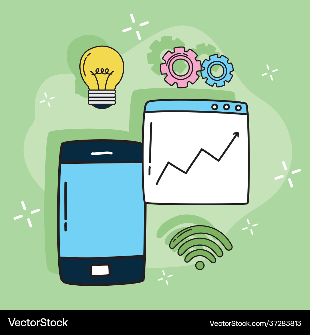 Smartphone icon set Royalty Free Vector Image - VectorStock
