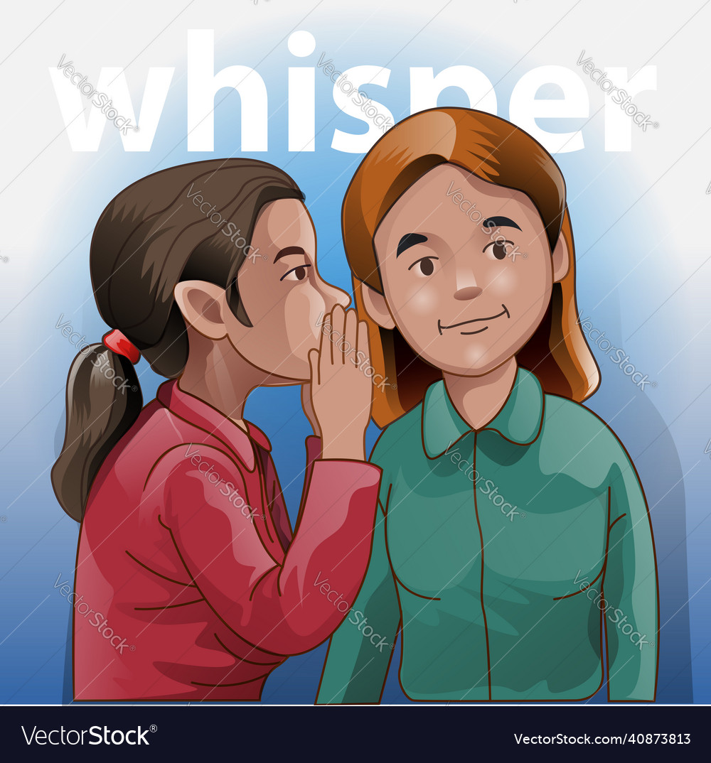 Whisper Royalty Free Vector Image VectorStock